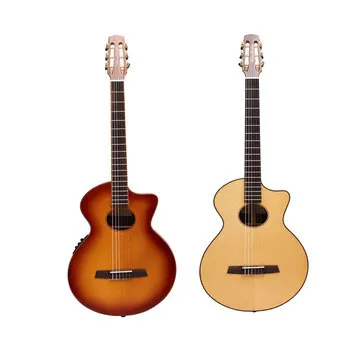 

Free Shipping acoustic guitar electric and nylon string Classical guitarra with pickup EQ for Stringed Instruments Musical