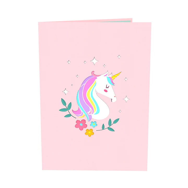 
Magical Unicorn Handmade Gift Greeting Pop Up 3D Card Design Custom Wholesale Vietnam 