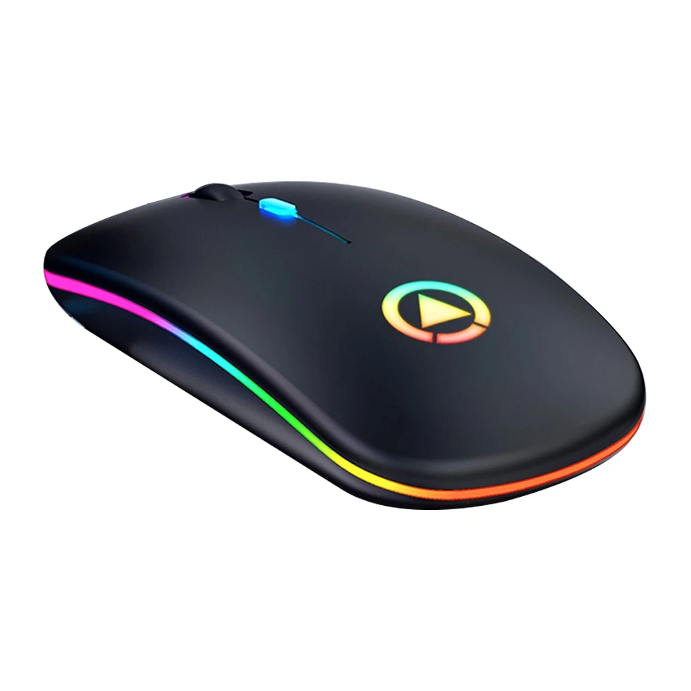 

New wireless gamer simplicity mouse rechargeable white optical trackball gaming mouse lightweight for Office and Home Use, Black, white, rose gold, gray