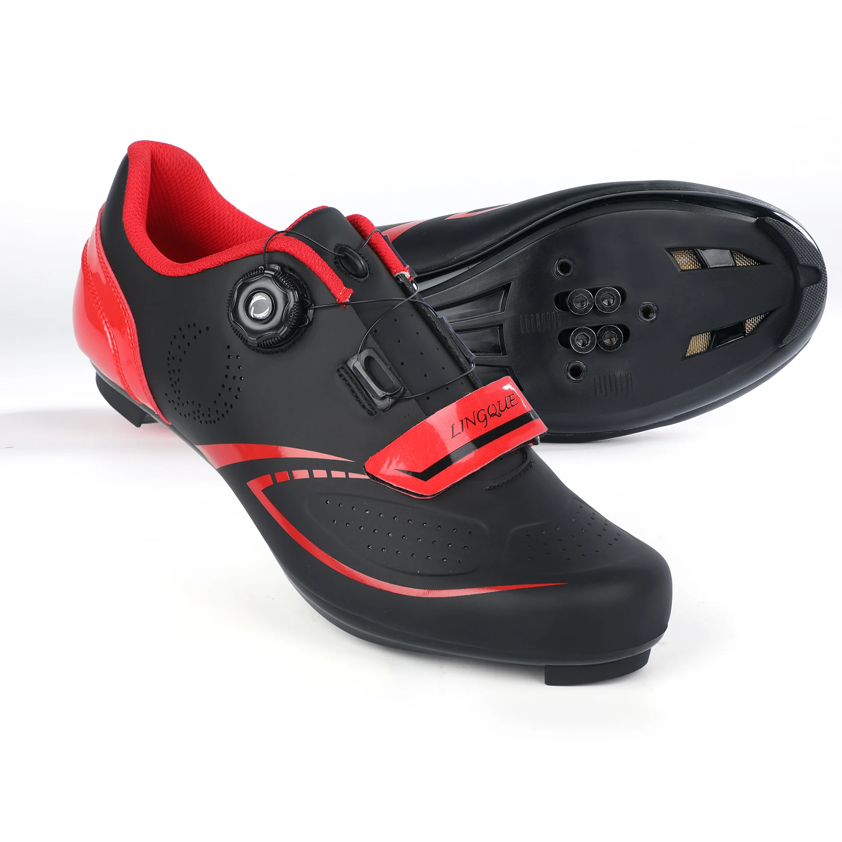 

LINGQUE OEM Custom Outdoor Indoor Road Spin Bike Shoes Men Women Breathable Professional SPD Look Speed Peloton Cycling Shoes