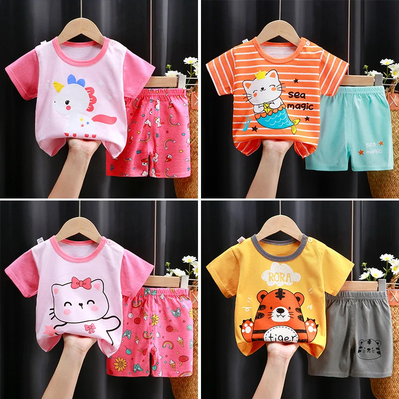 

Ins Korean version of baby clothes comfortable leisure relaxed sports 2piece set