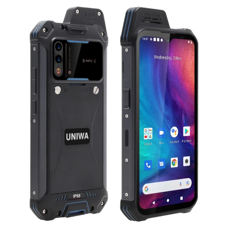 

5000mAh UNIWA W888 IP68 Waterproof Mobile Phone Android 11. 6.3" FHD+ helio A22 Quad Core 4GB 64GB 24MP Walkie Talkie Smartphone