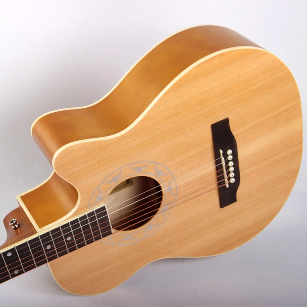 

TR-208-39 Made In China Tree Root Acoustic Guitar 39 Inch Cutaway Beginner Ukulele Hot Sale Guitar For Sale