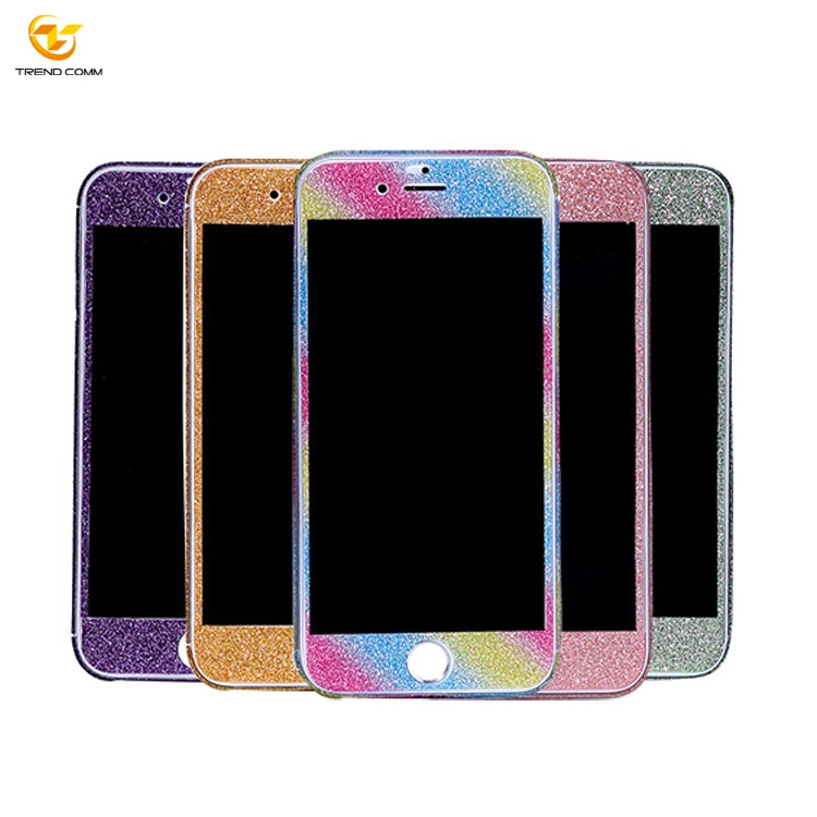 

Custom Mobile Phone Flashing Glitter Phone Full Cover Sticker for iPhone 6