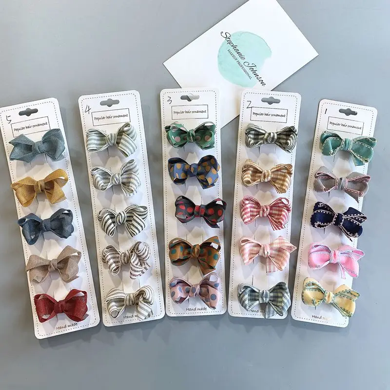 

sweet kids hair clips gift Bow children's handmade hairpins baby hair accessories for girls, Picture