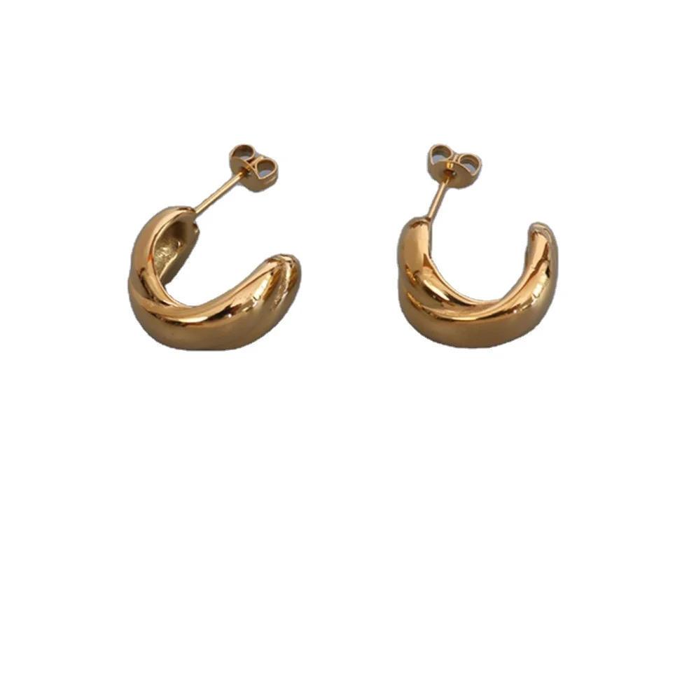 

Beautiful Stud Jewelry Hoop Earring Fashion Gold Plated New Design for Women Gift Chic Style Jewelry Accessories Earring