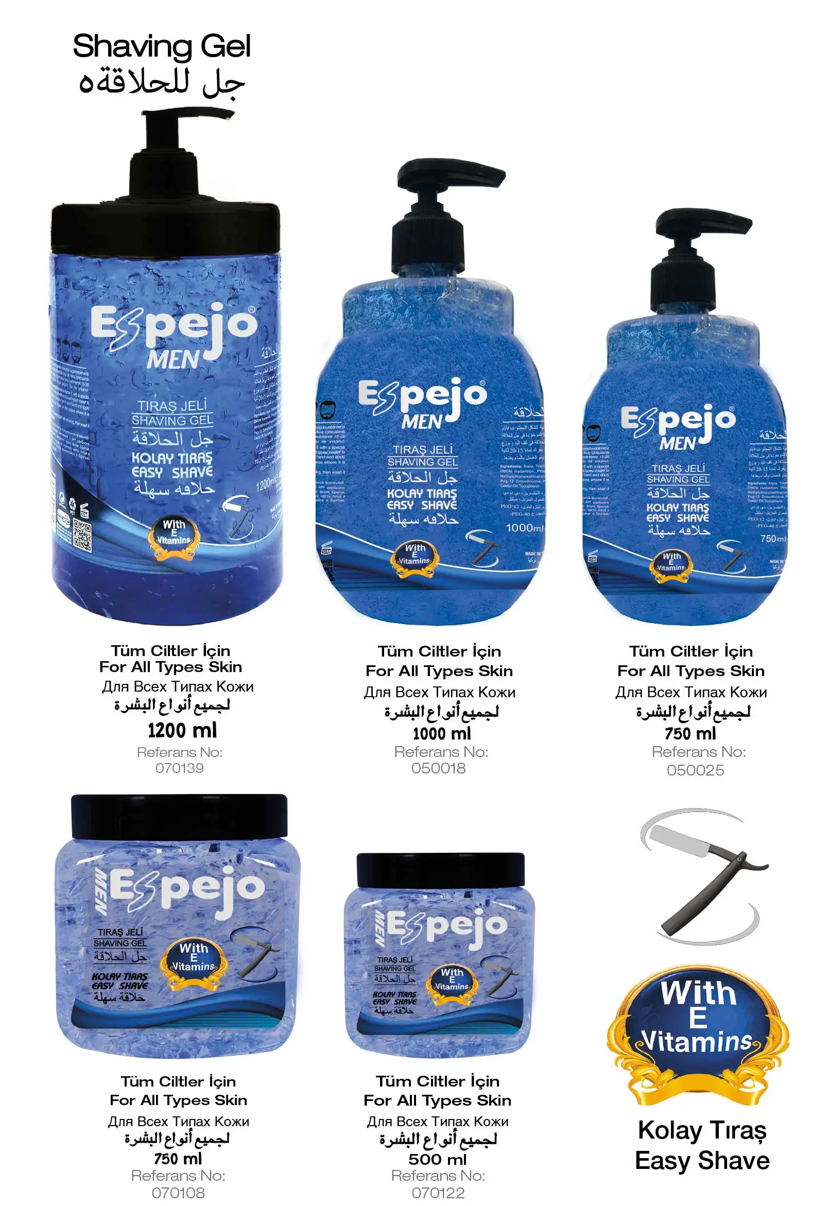 
Best Quality Styling Gel for Shaving Foam 