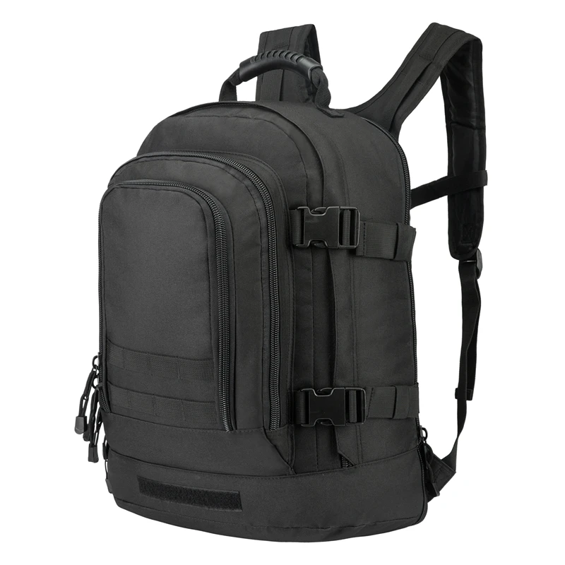 

40L - 65L Black Lockable Expandable Backpack Outdoor Bags packs rucksacks Military Tactical backpacks, Black - military tactical backpacks