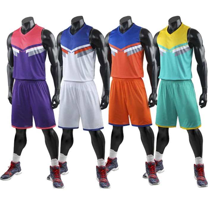 

Latest Design Adults Team Sports Jersey Set Custom Made Sublimation Men Basketball Uniforms