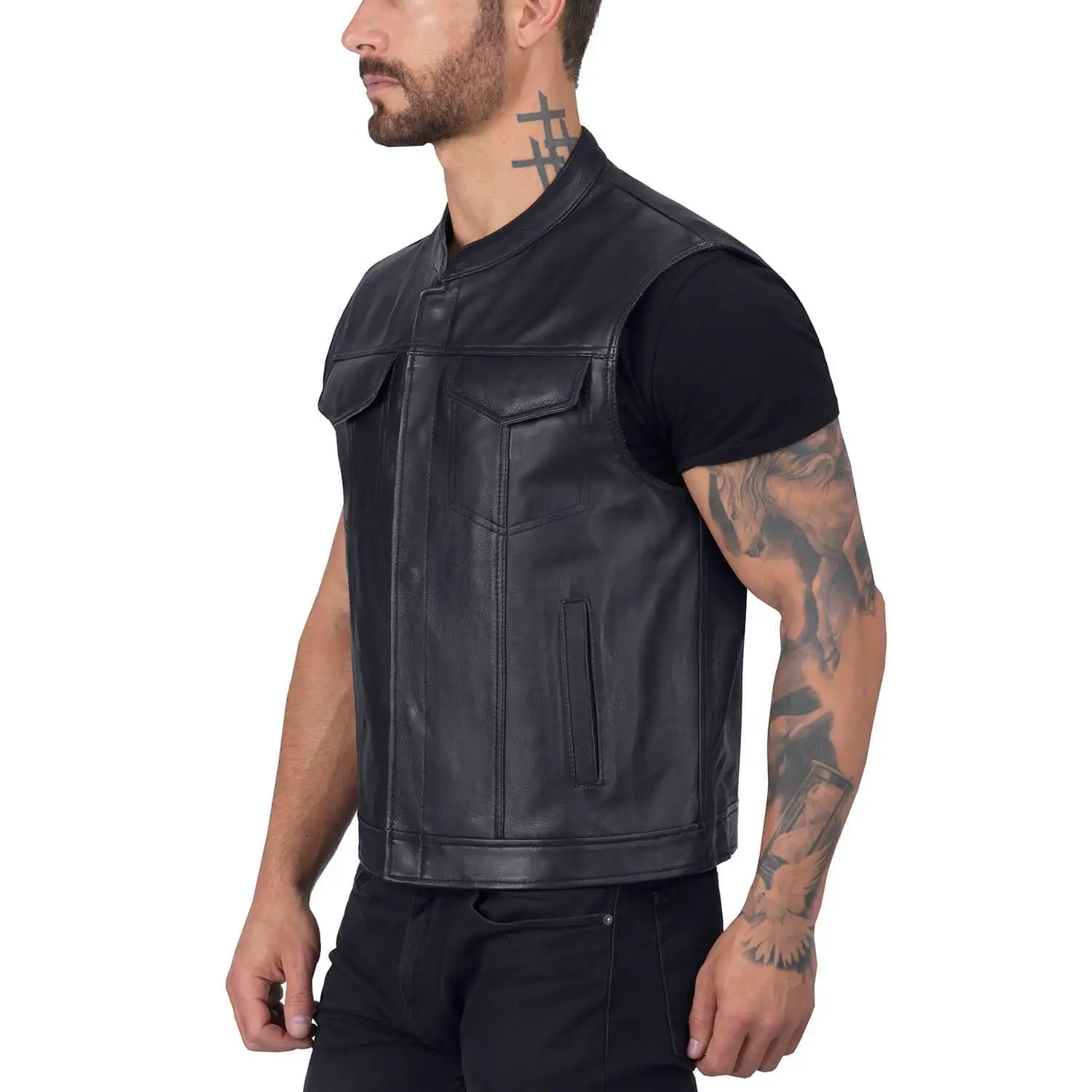 leather vest for men