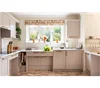 NICOCABINET Custom White Lacquer Solid Wood Shaker Convenient for the disabled Kitchen Cabinets Design with Island