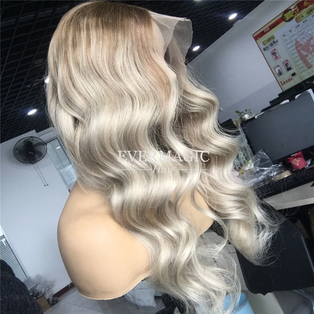 

Balayage Color Hair Lace Frontal Wigs Wavy Luxury Colors Blonde Human Hair Wigs