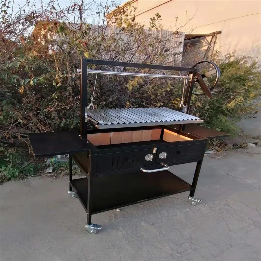 阿根廷烧烤户外推车 parrila charcoal 便携式烧烤炉