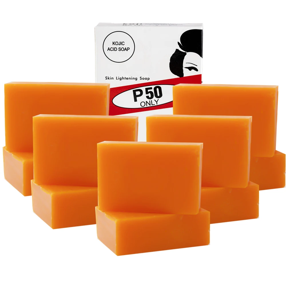 

Philippines Best Skin Whitening Formula Kojic Acid Glutathiones Soap, Orange