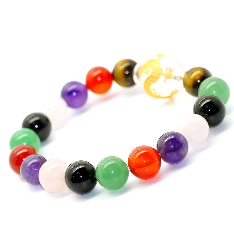 

Hot sale fashion jewelry unisex gender gemstone multi-color beds bracelet