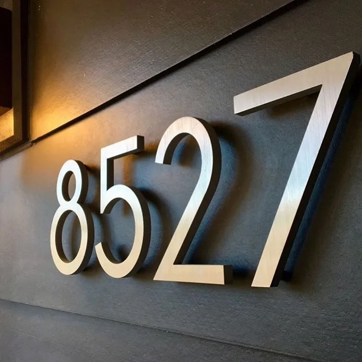 House Hotel Numbers Sign House Metal Home Address Sign Decorative Black Led 3d Modern House Numbers Buy Metal Number Led Number Led House Numbers Product On Alibaba Com