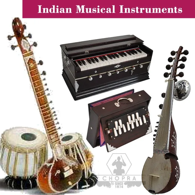 Indian Musical Instruments Sitar/tabla/harmonium/tanpura/esraj