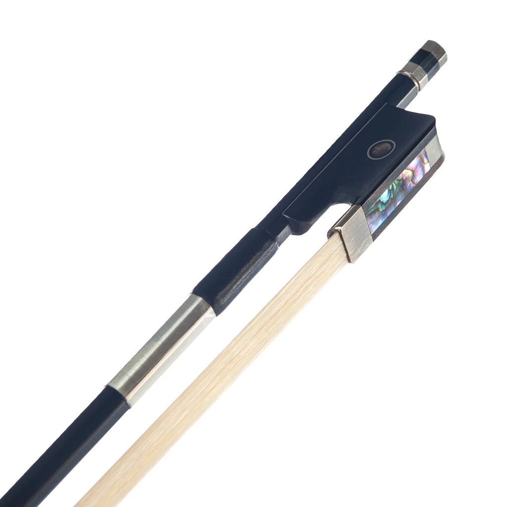Naomi Advanced Strong Black Carbon Fiber Cello Bow Carbon Fibre White