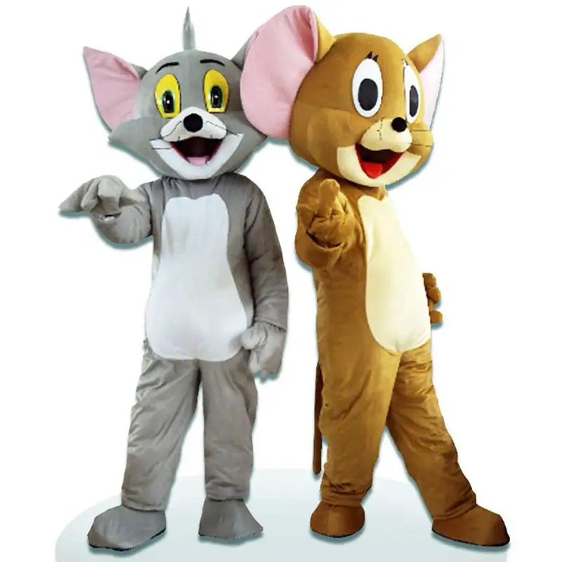 

Tom Cat And Jerry Mouse Mascot Costume Cosplay For Sale, Blue, green, red, pink, orange, white, black, yellow or customized