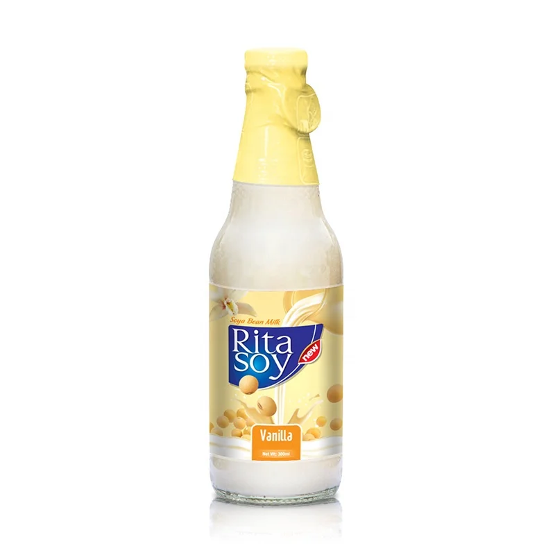 
Best Quality Good Taste Nutrient Dense Drink Supplier 300ml Glass Bottle Soy Milk 