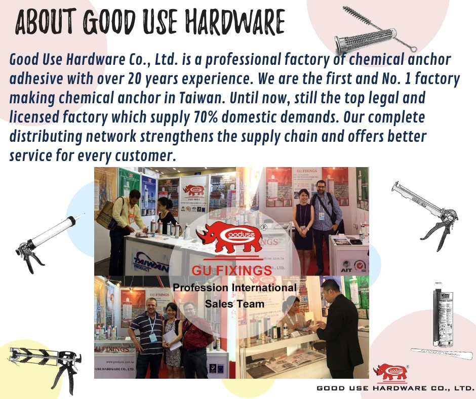 Long working time injection chemical epoxy anchor