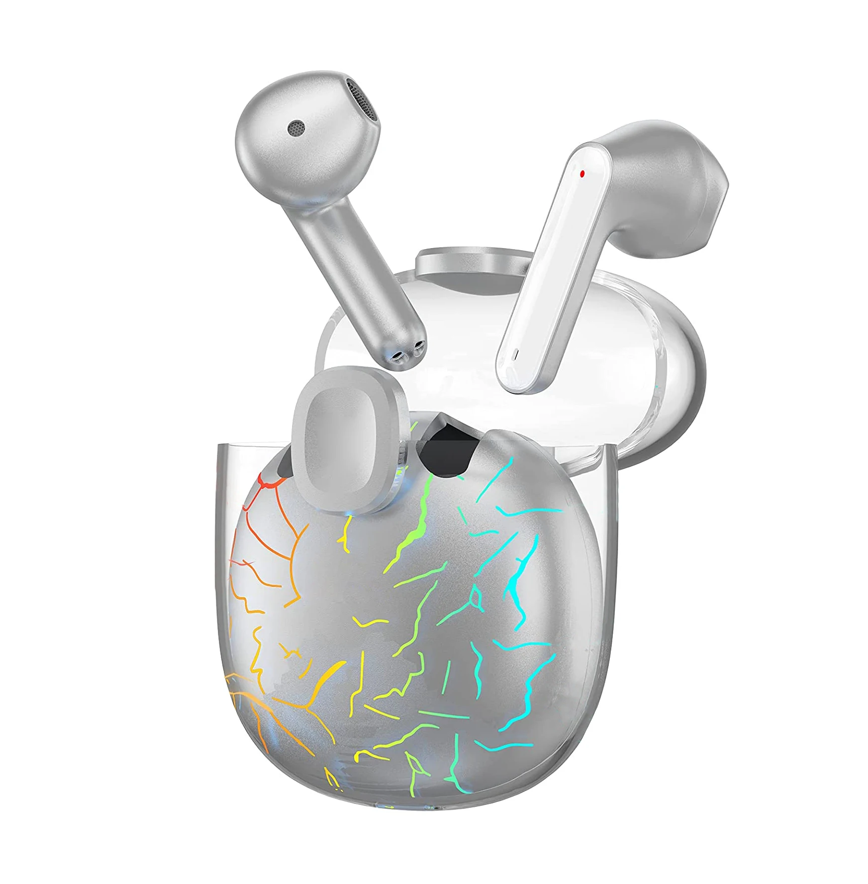 

IPX7 Waterproof TWS Wireless 5.0 Earbuds LED Display Headphone Handfree Touch Control BT Earphone, White