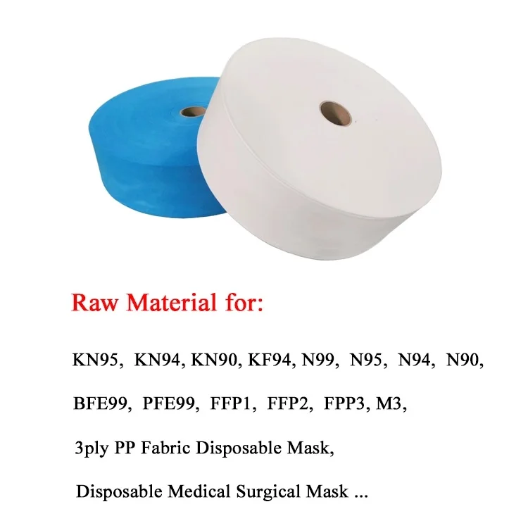 BFE 99% SPUNBOND MELTBLOWN SPUNBOND 3 LAYERS LAMINATED SMS NONWOVEN FABRIC