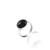 Custom high quality 925 sterling silver simple rings jewelry, stone agate rings for men