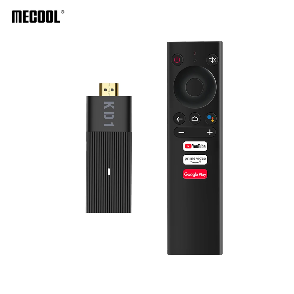 

2021 New MECOOL KD1 Amlogic S905Y2 2GB 16GB Google Certified 2.4G/5G WiFi Wireless TV Dongle Stick Android 10 TV Box Set Top Box