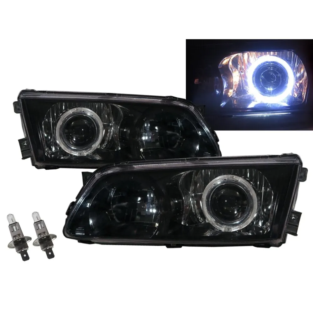 

H200 A1 MK1 97-04 Guide LED Angel-Eye Projector Headlight Black for HYUNDAI LHD