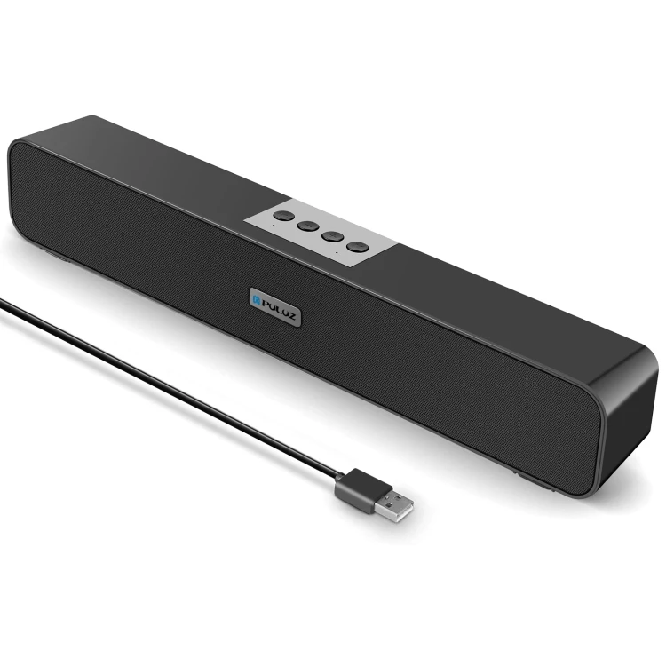 

New PULUZ Soundbar Wired Wireless Surround Speaker Support AUX Input FM Radio TF Card Playback U Disk Playback Speaker