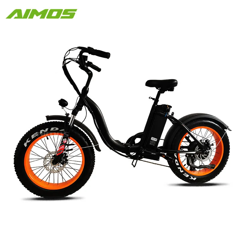 

China 2020 snow customized 250W/500W/750W 48V fat tire ebike folding 20inch electric bike bicycle step through