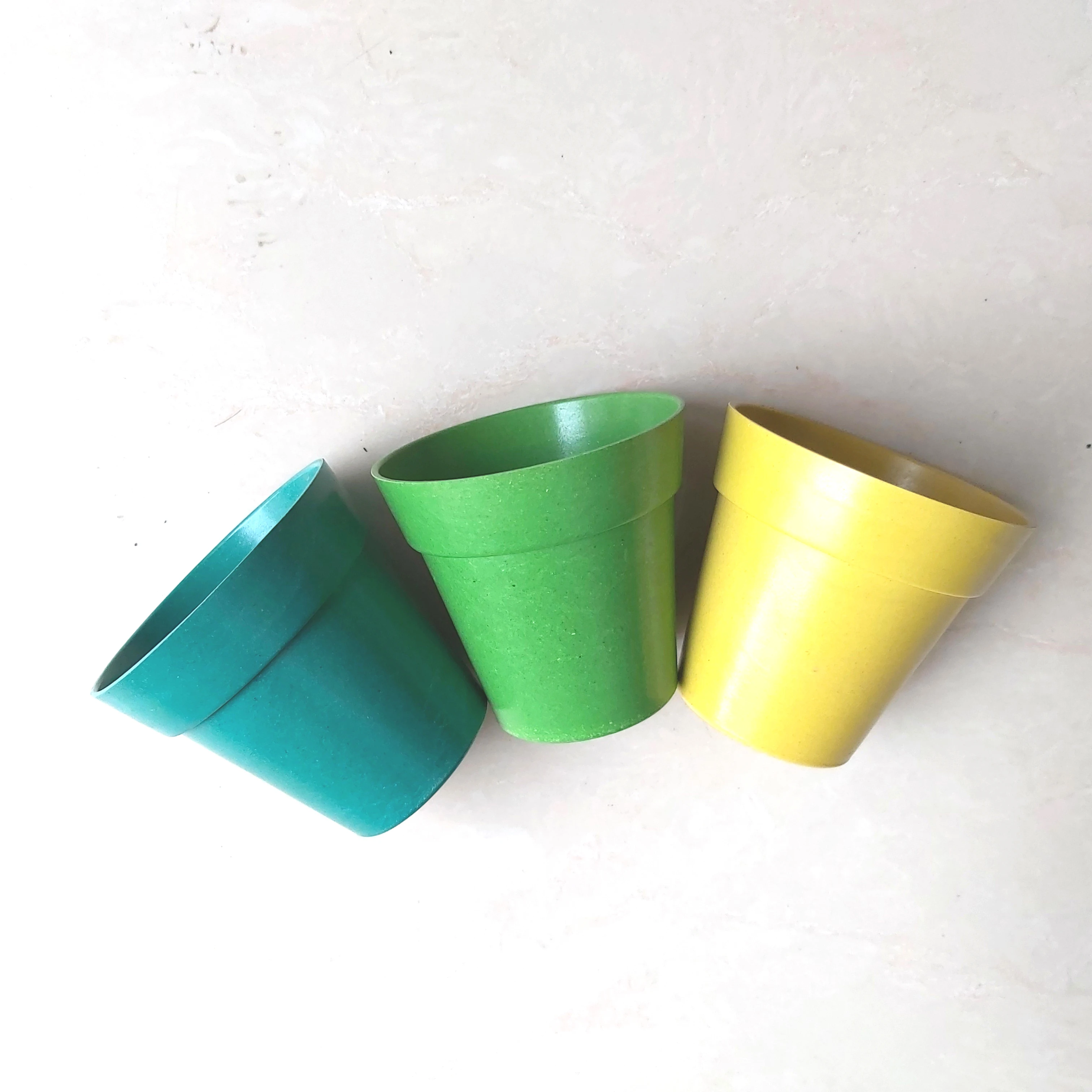 

Naturally biodegradable plant fiber bamboo flower pot