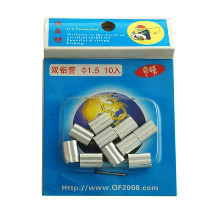 

Factory Outlet Fishing Gear Accessories double fishing aluminum crimps sleeve