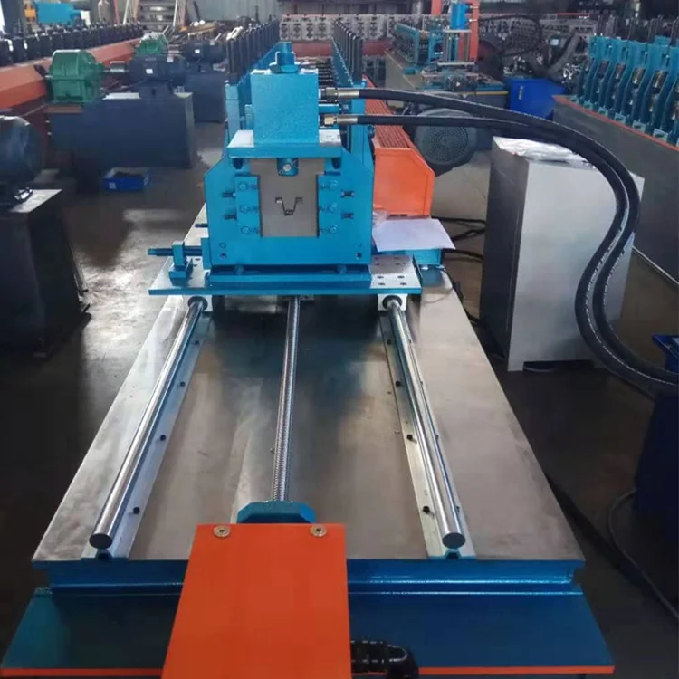 Omega type furring stud and truck roll forming machine