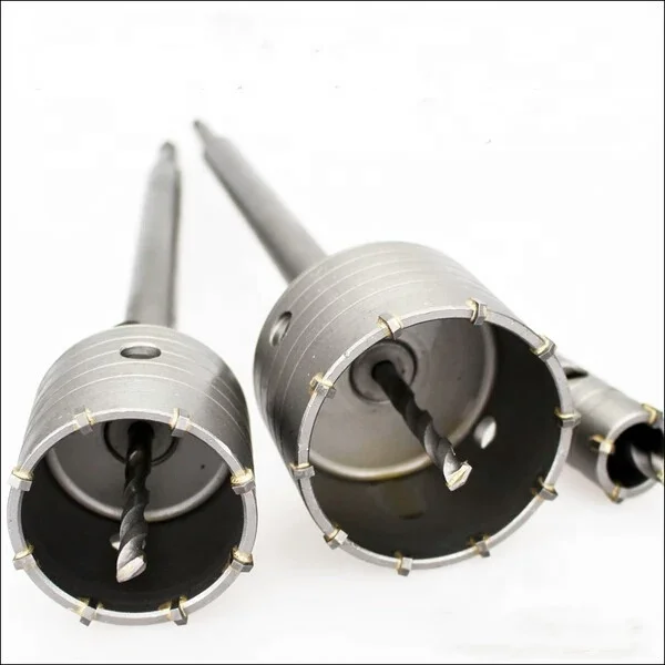 
50m hole saw 18*400mm Sds Plus Shank Hole Saw Cutter Concrete Cement Stone Wall Drill Bit With Wrench 