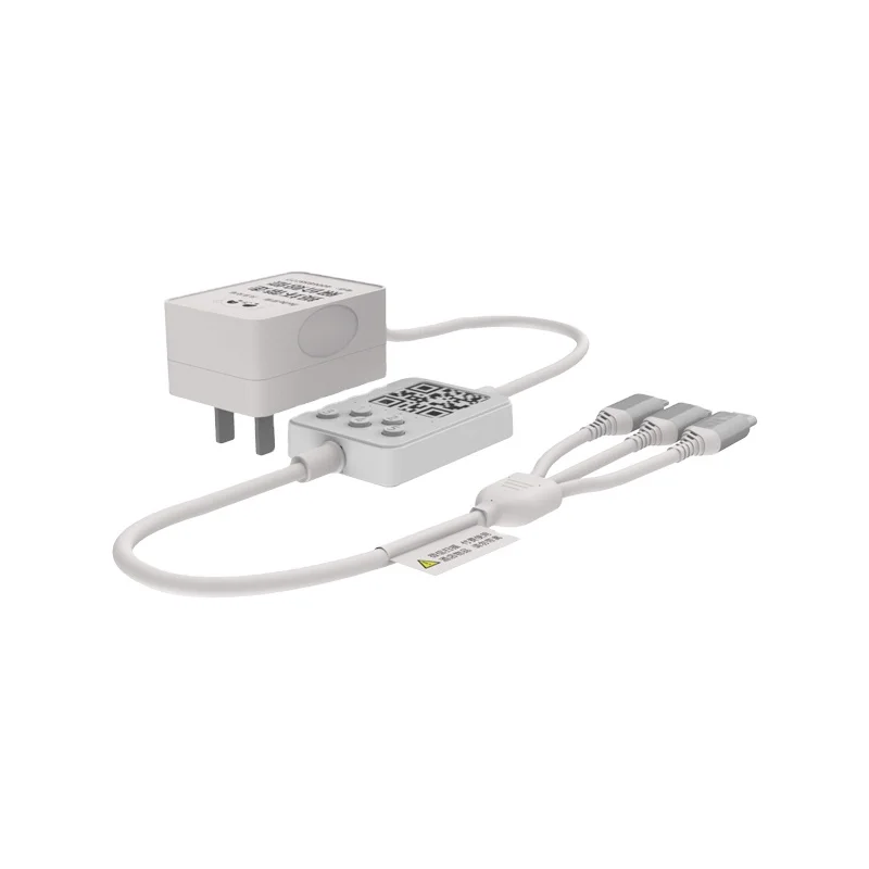

DUDU Rental Charger With 3 in 1 phone charging cable scan QR Code to pay For Hotel Bus Taxi Wall-mounted Charger, White