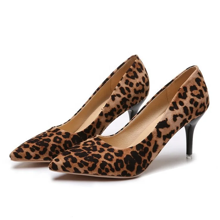 

Large Size High Heels New Pointed Stiletto Suede Wild Four Seasons Single Shoes Female Tide