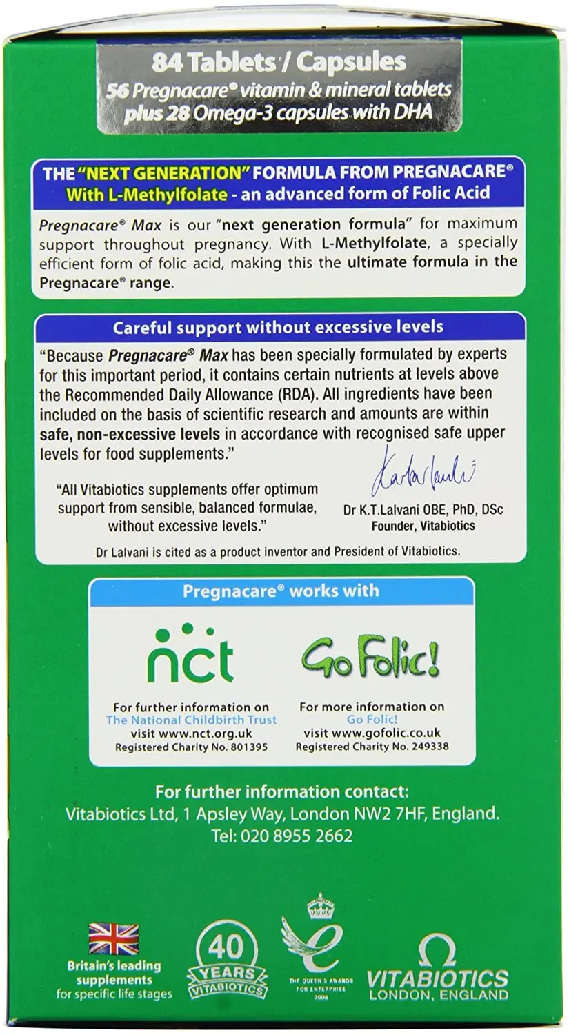 Vitabiotics Pregnacare Max 84 Tablets Capsules Vitabiotics Pregnacare Max X 84 Ean Buy Pregnacare Max Pregnacare Max 84 Tabs Capsule Pregnacare Max 56 Tablets 28 Capsules