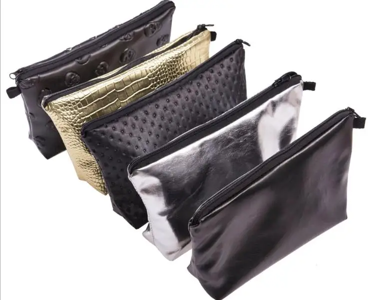 

custom cosmetic bag pu solid colors private label in small qty available