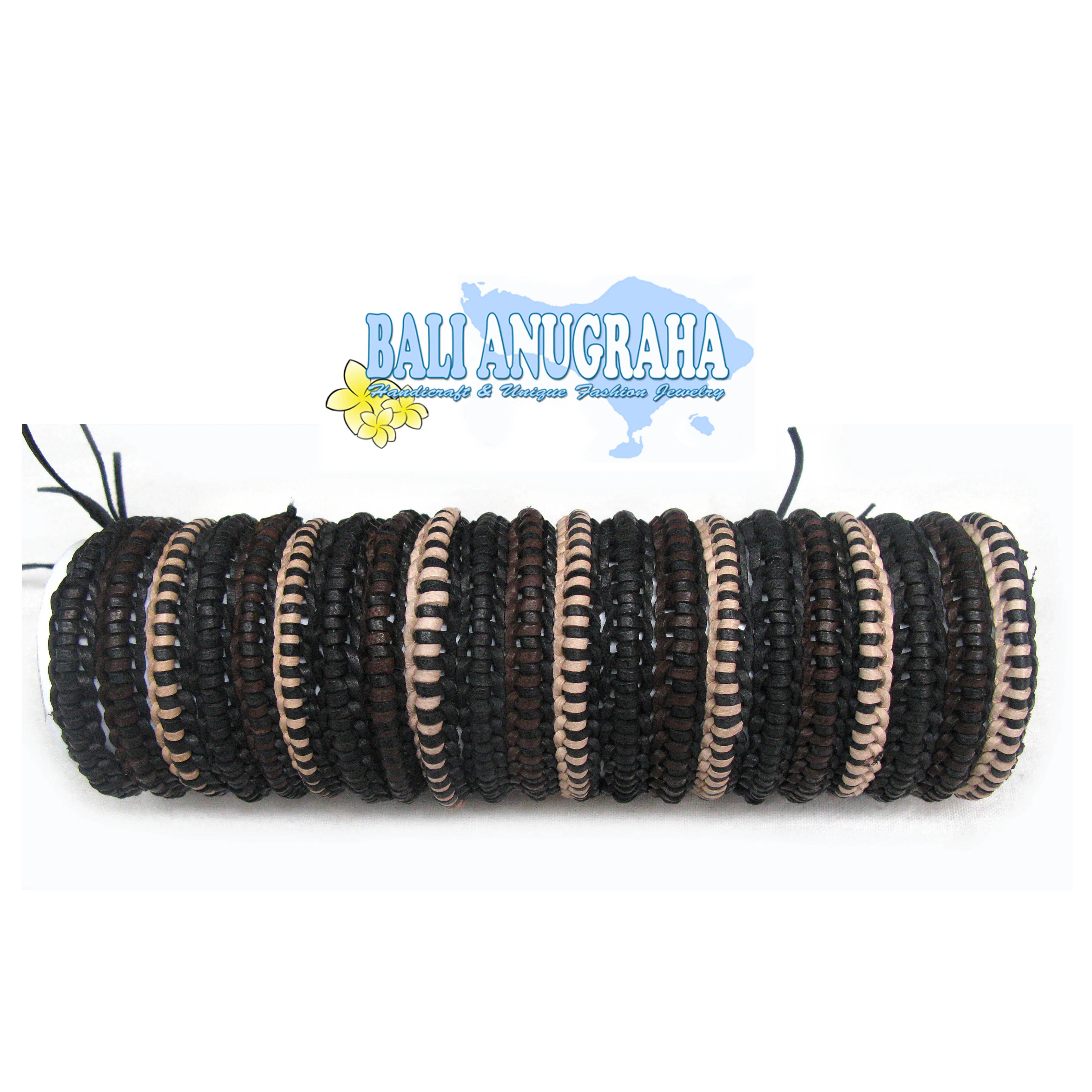 
Natural Braided Leather Bracelet 