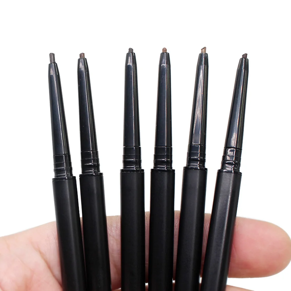 

6 Colors Thin Brow Pencil Private Label Waterproof Long Lasting Double Head Eyebrow Pen Custom Logo Bulk Wholesale
