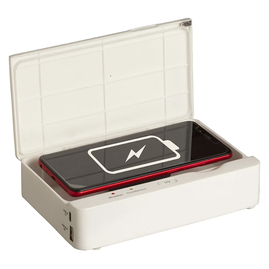 
UV Sterilizer box with wireless charger 