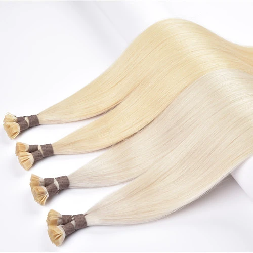 

Samples Free Shipping Keratin Flat Tip Hair Extension European Cuticle Aligned Factory Direct Supply Double Drawn Hair