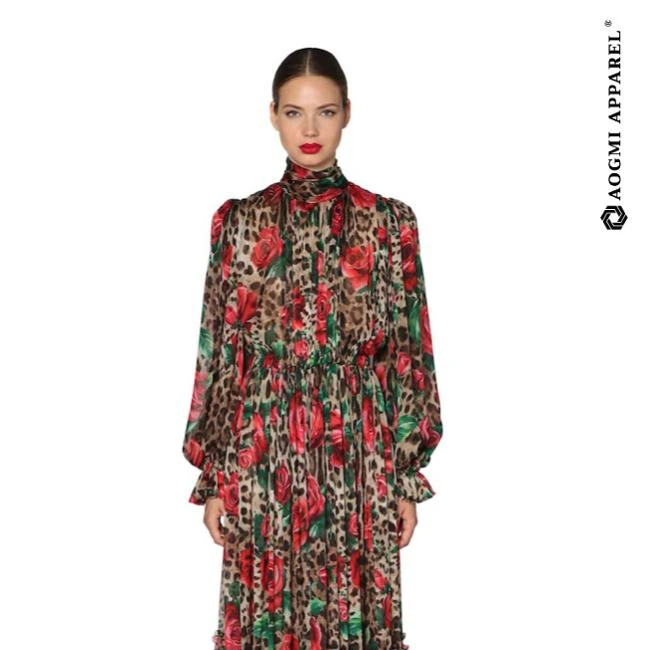 

LEOPARD & ROSE CHIFFON STRETCH JUMPSUIT