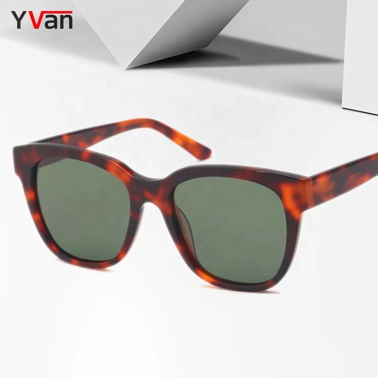 

Yvan OEM Italy Design Made In China CE Man Women Retro Acetate Sun glasses Sunglasses
