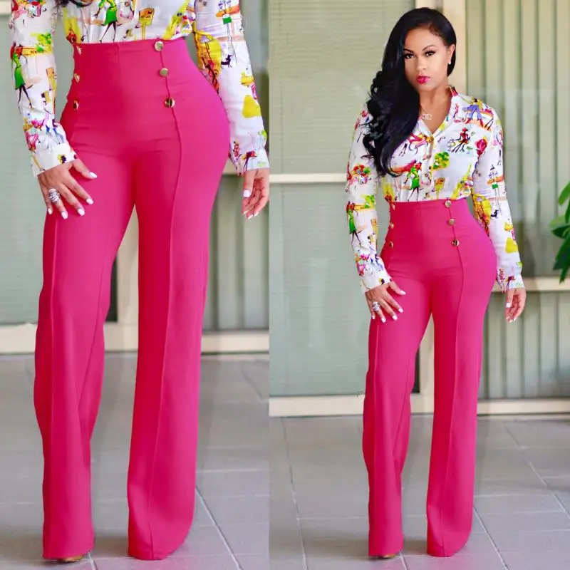 

2021 New Fashion Summer Women's Loose High Waist Pants