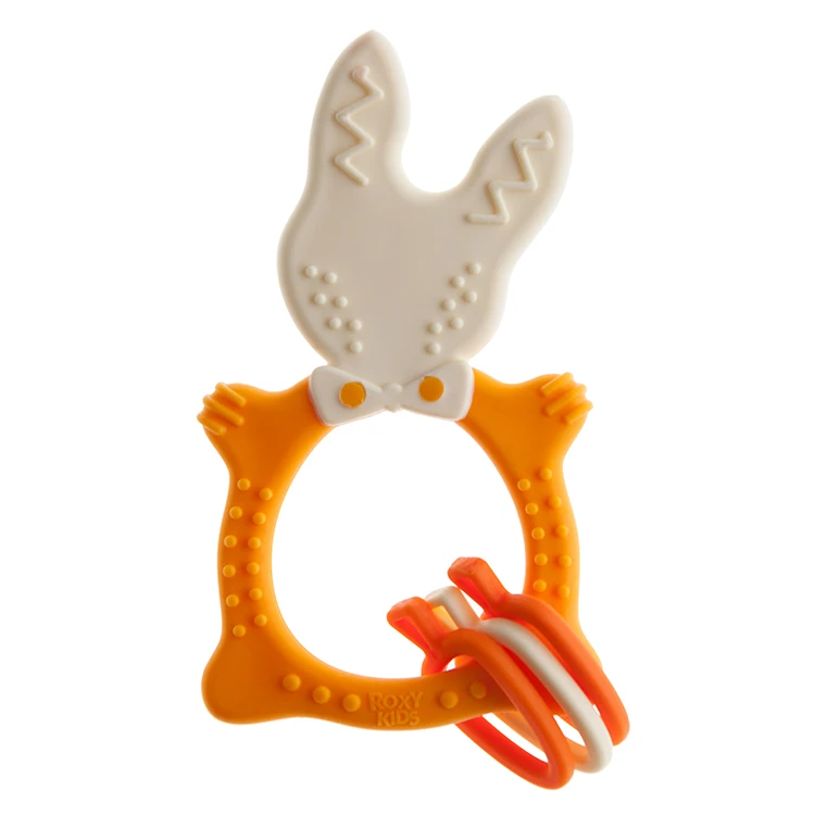 
MULTIPURPOSE BUNNY TEETHER orange FOR SALE 
