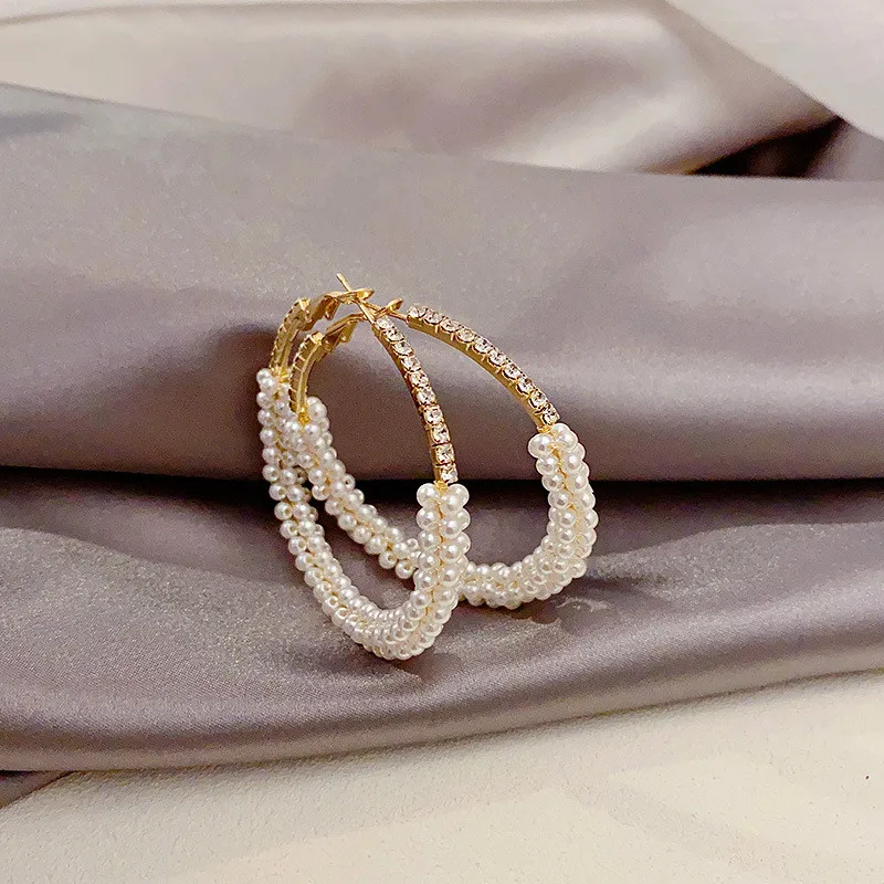 

AIMGAL Amazon top seller large hoop earrings simple versatile personality