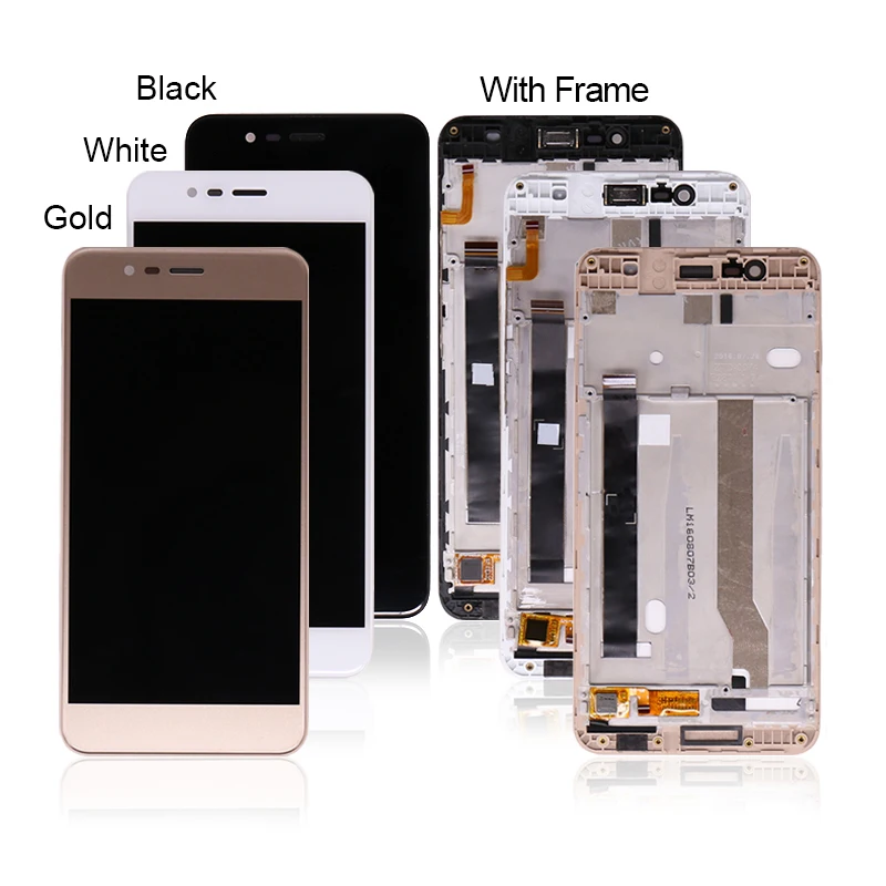 

LCD Display For Asus Zenfone 3 Max ZC520TL LCD Touch Digitizer X008D Digitizer Assembly, Black white gold